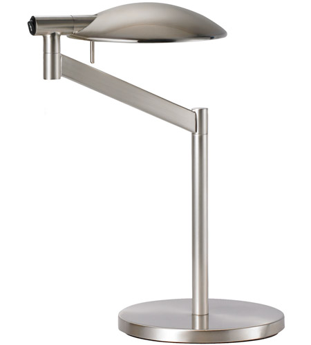 Sonneman Perch Pharmacy 1 Light Table Lamp in Satin Nickel 7087.13
