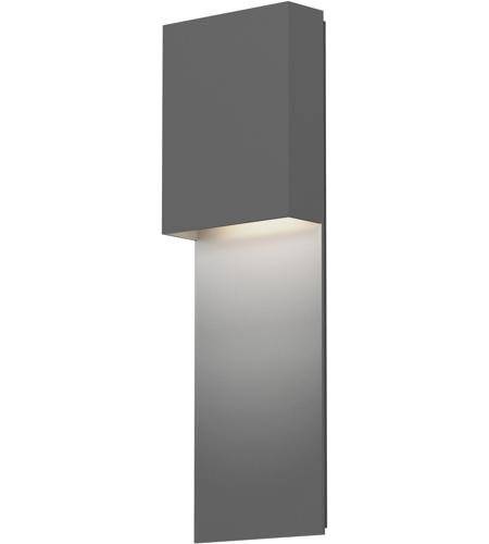 Sonneman 7106.74-WL Flat Box LED 17 inch Textured Gray Indoor-Outdoor Sconce