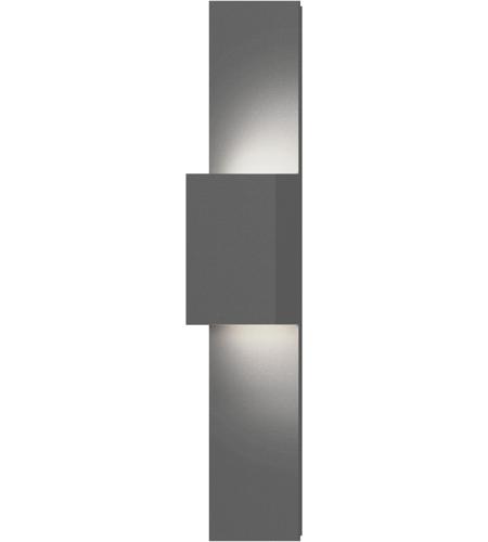 Sonneman 7108.74-WL Flat Box LED 25 inch Textured Gray Indoor-Outdoor Sconce photo