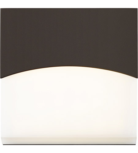 Sonneman 7216.72-WL Aku LED 7 inch Textured Bronze Indoor-Outdoor Sconce, Inside-Out