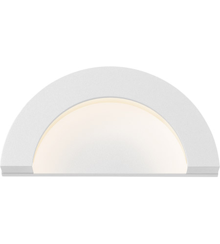 Sonneman 7228.98-WL Crest LED 5 inch Textured White Indoor-Outdoor Sconce, Inside-Out