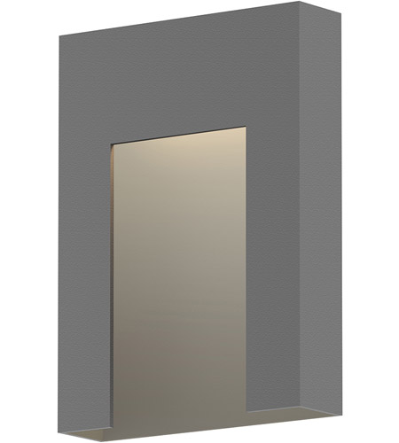Sonneman 7266.74-WL Inset LED 11 inch Textured Gray Indoor-Outdoor Sconce, Inside-Out photo