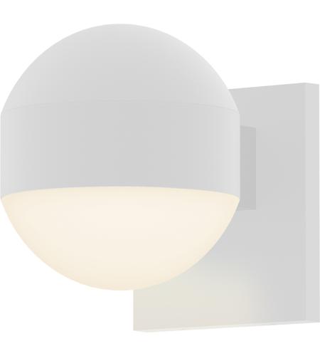 Sonneman 7300.DC.DL.98-WL Reals LED 6 inch Textured White Indoor-Outdoor Sconce, Inside-Out