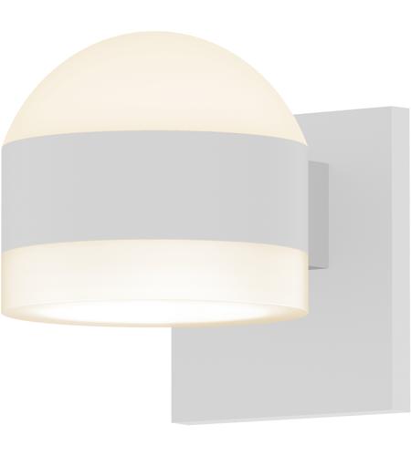 Sonneman 7302.DL.FW.98-WL Reals LED 6 inch Textured White Indoor-Outdoor Sconce, Inside-Out