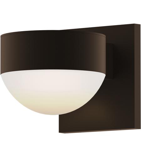 Sonneman 7302.PL.DL.72-WL Reals LED 6 inch Textured Bronze Indoor-Outdoor Sconce, Inside-Out