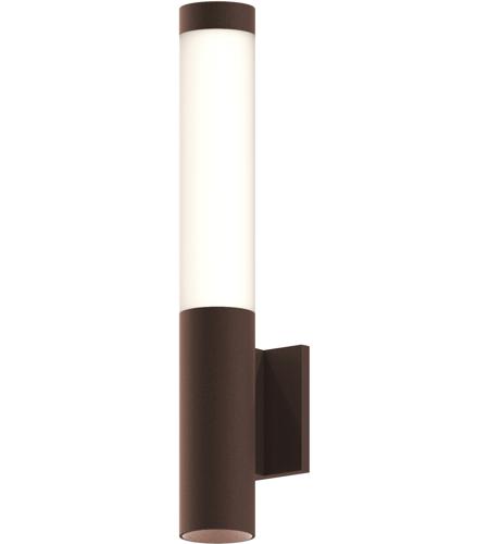 Sonneman 7370.72-WL Round Column LED 19 inch Textured Bronze Indoor-Outdoor Sconce