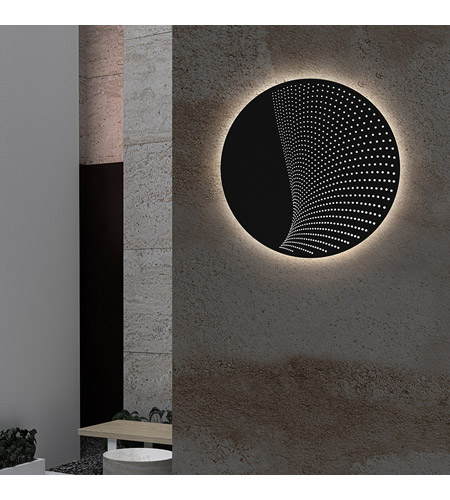Sonneman 7456.97-WL Dotwave LED 10 inch Textured Black ADA Sconce Wall Light 7456.97-WL_App.jpg