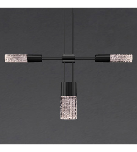 Sonneman S1B48K-JR181212-HC01 Suspenders LED 48 inch Satin Black Modular Pendant Composition Ceiling Light