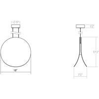 Sonneman 1768.25 Malibu Discs LED 18 inch Satin Black Pendant Ceiling Light 1768.25_Diagram.jpg thumb