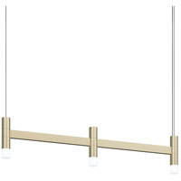 Sonneman 1783.14 Systema Staccato LED 29 inch Painted Brass Linear Pendant Ceiling Light thumb