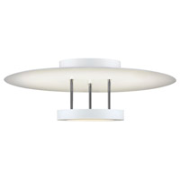 Sonneman 2409.03 Chromaglo LED 16 inch Satin White Semi-Flush Ceiling Light thumb