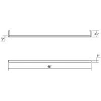 Sonneman 2812.03-4 Thin-Line LED 48 inch Satin White Wall Bar Wall Light 2812.03-4_Diagram.jpg thumb