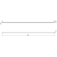 Sonneman 2812.16-8 Thin-Line LED 96 inch Bright Satin Aluminum Wall Bar Wall Light 2812.16-8_Diagram.jpg thumb
