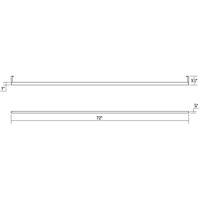 Sonneman 2814.16-6 Thin-Line LED 72 inch Bright Satin Aluminum Wall Bar Wall Light 2814.16-6_Diagram.jpg thumb