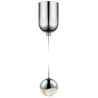 Sonneman 2911.01-SML Grapes LED 3 inch Polished Chrome Pendant Ceiling Light in Clear Glass Lens thumb