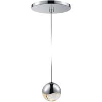 Sonneman 2913.01-SML Grapes LED 3 inch Polished Chrome Pendant Ceiling Light in Clear Glass Lens thumb