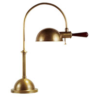 Sonneman Lighting Essex Arc Boom Table Lamp in Period Brass W/Mahog 3164.44 thumb