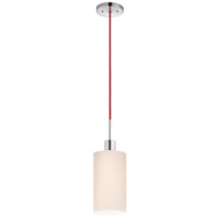 Sonneman 3560.01R Signature 1 Light 6 inch Polished Chrome Pendant Ceiling Light in Red thumb