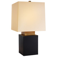 Sonneman Lighting Cubo 1 Light Table Lamp in Natural Brass & Black 6115.43 thumb