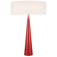 Sonneman Cone 3 Light Table Lamp in Satin Red 6140.05OL thumb