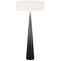 Sonneman 6141.62OL Big Cone 68 inch 100 watt Gloss Black Floor Lamp Portable Light in Off-White Linen photo thumbnail