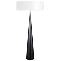 Sonneman Cone 3 Light Floor Lamp in Satin Black 6141.25W thumb