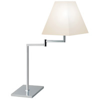 Sonneman 7075.01 Square 27 inch 60 watt Polished Chrome Table Lamp Portable Light thumb
