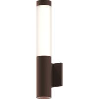 Sonneman 7370.72-WL Round Column LED 19 inch Textured Bronze Indoor-Outdoor Sconce thumb