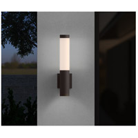 Sonneman 7370.72-WL Round Column LED 19 inch Textured Bronze Indoor-Outdoor Sconce 7370.72-WL_Lifestyle.jpg thumb