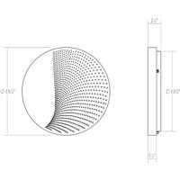 Sonneman 7452.98-WL Dotwave LED 15 inch Textured White ADA Sconce Wall Light 7452.98-WL_Diagram.jpg thumb