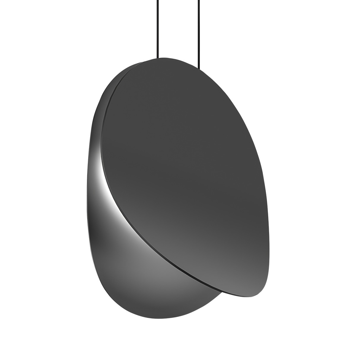 Sonneman 1767.25 Malibu Discs LED 14 inch Satin Black Pendant Ceiling Light in Standard Suspension