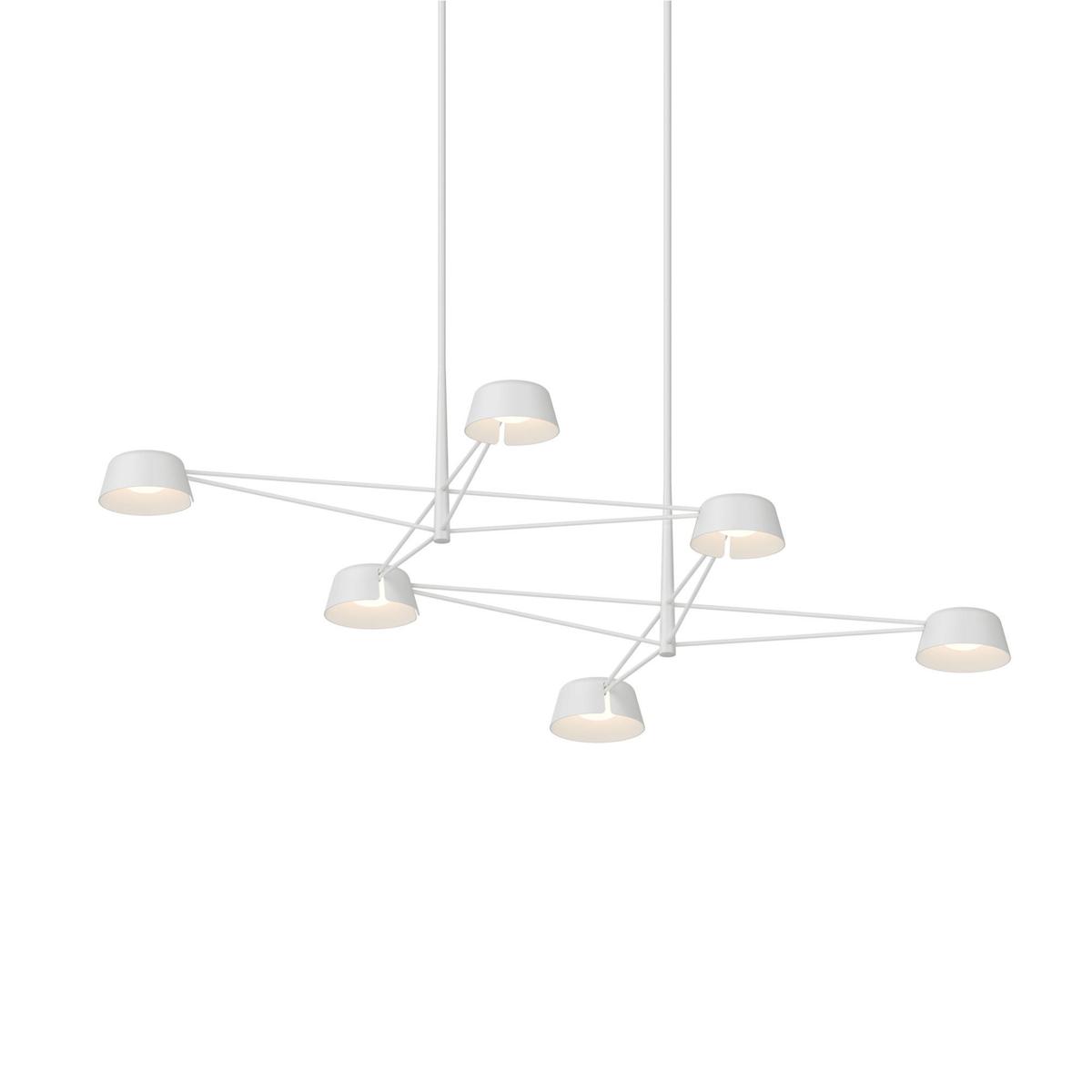 Sonneman 2036.17 Ray LED 67.75 inch Warm Gray Chandelier Ceiling Light
