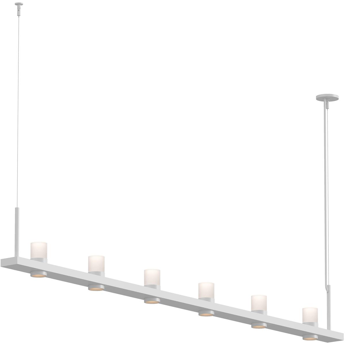 Sonneman 20QWL08C Intervals LED 96.25 inch Satin White Pendant Ceiling Light