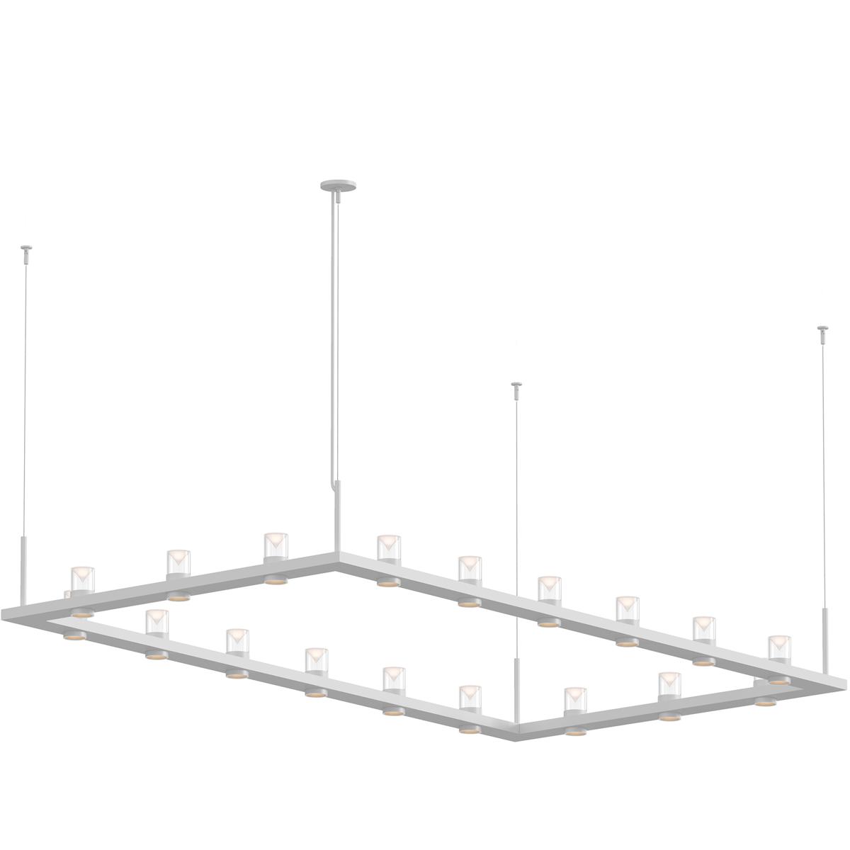 Sonneman 20QWR48B Intervals LED 104 inch Satin White Pendant Ceiling Light