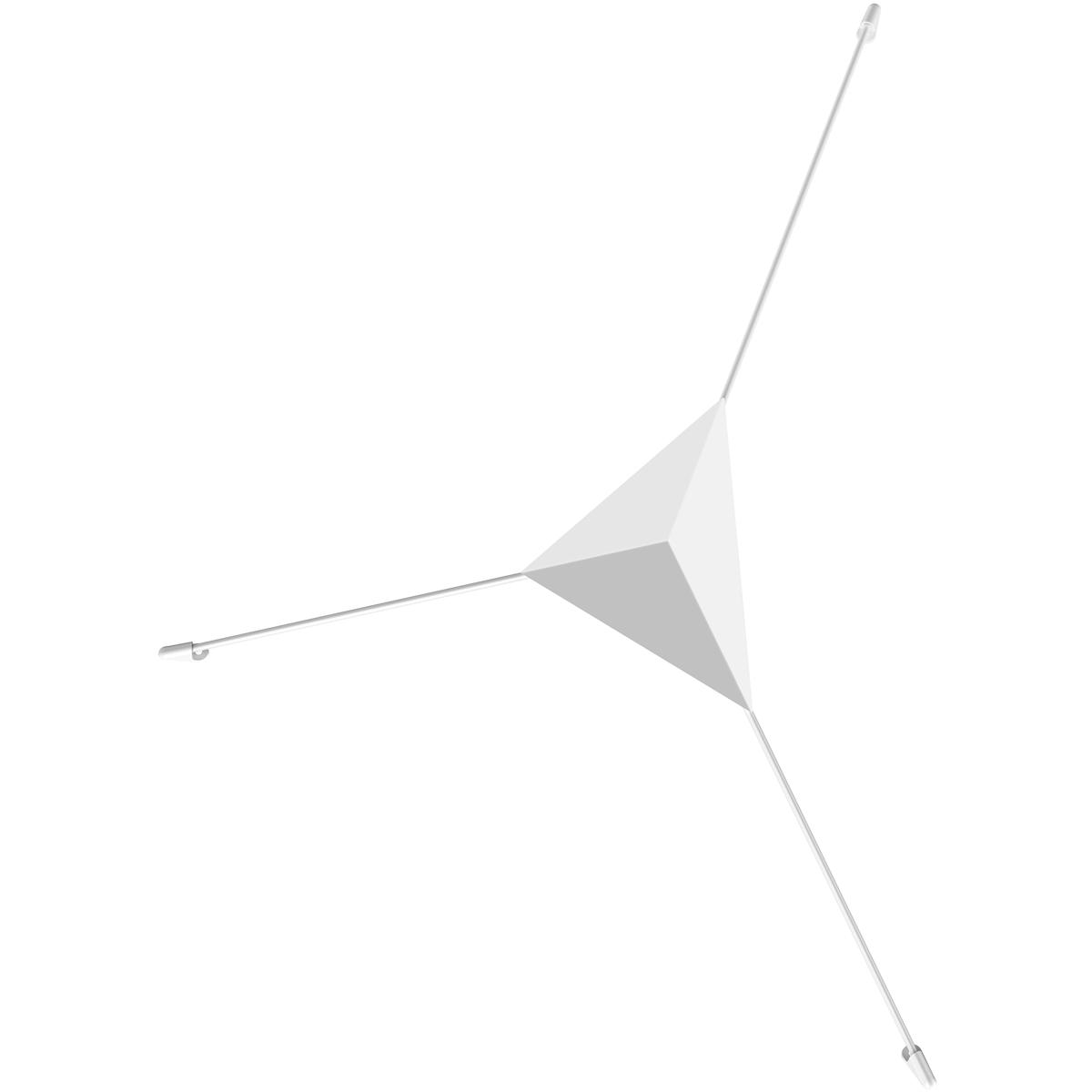 Sonneman 218103M Abstract LED 41 inch Satin White MultiSurface Mount Wall Light