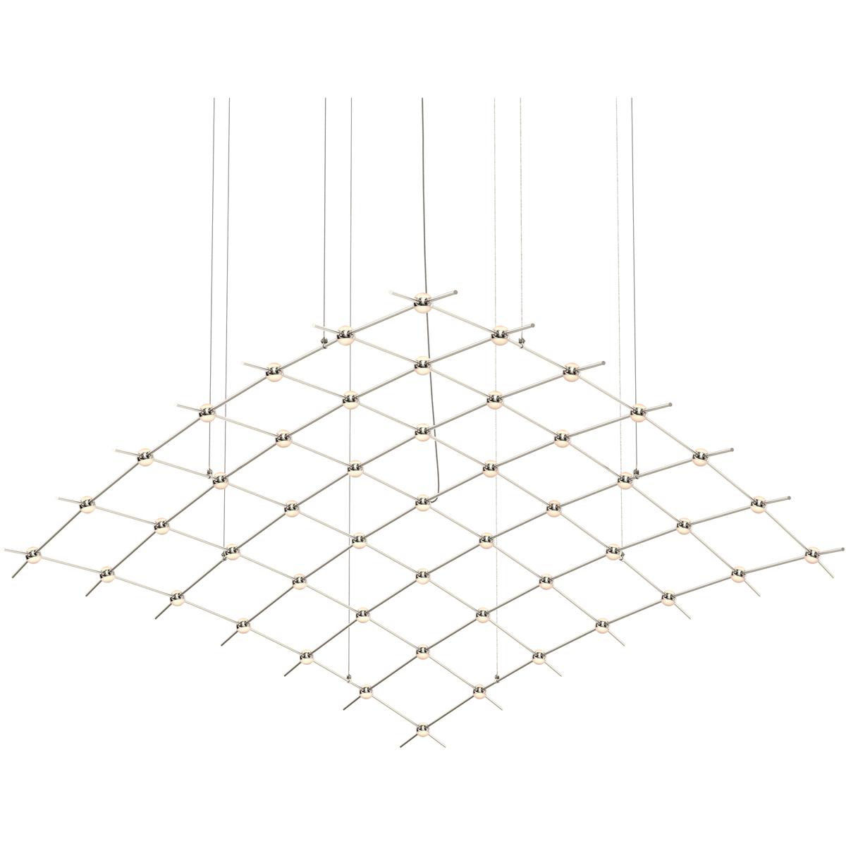 Sonneman 21Q13-RW7712-J20 Constellation Aquarius Major LED 177 inch Satin Nickel Chandelier Ceiling Light in 3000K, 20 ft. Cord, White Optical Acrylic