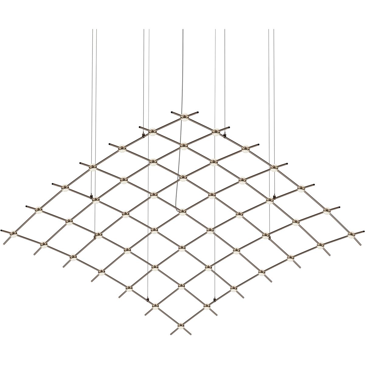 Sonneman 21Q33-RC7712-27 Constellation Aquarius Major LED 177 inch Espresso Black Chandelier Ceiling Light in 2700K, Clear Faceted Acrylic, 10 FT. Cor