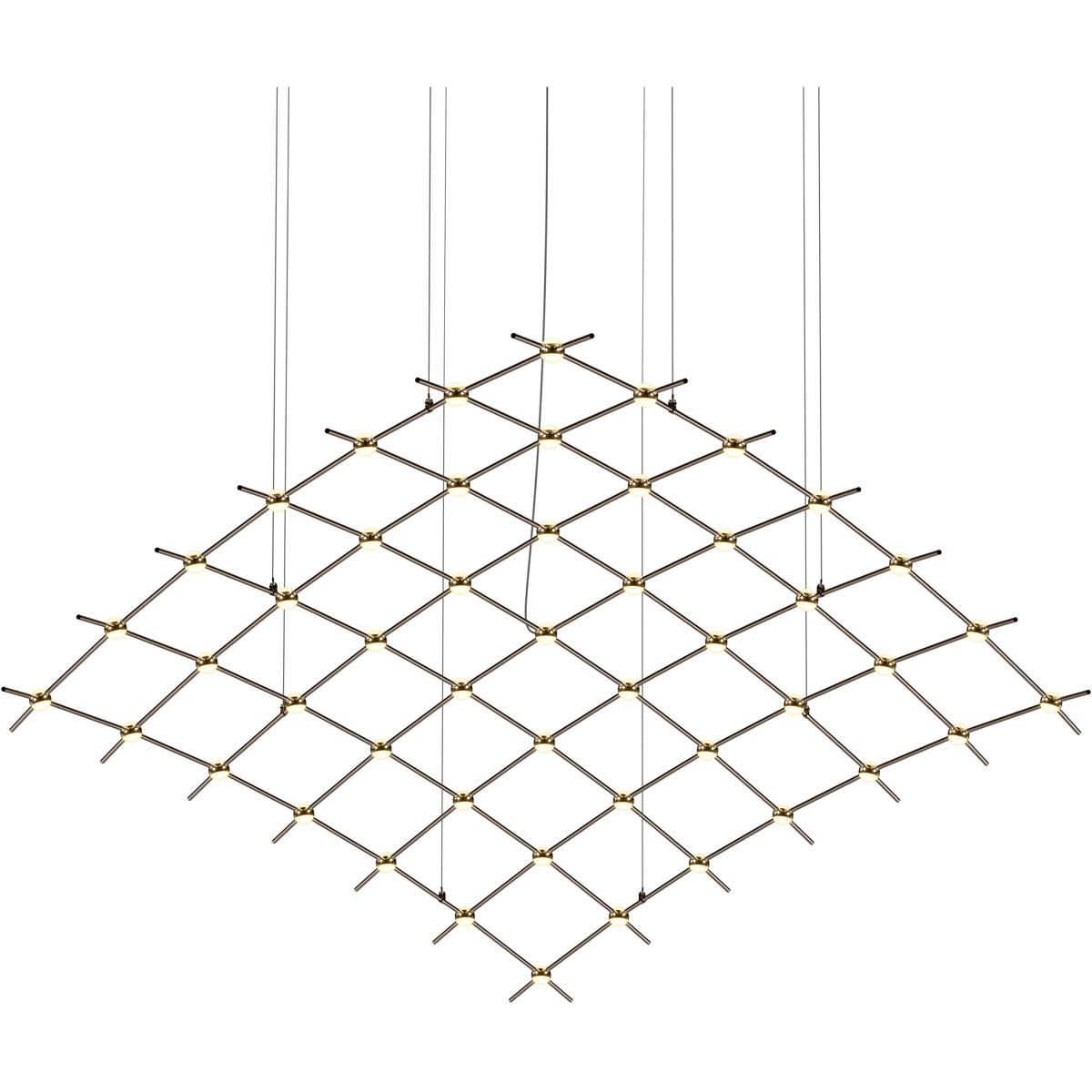 Sonneman 21Q33-RW7712-22 Constellation Aquarius Major LED 177 inch Espresso Black Chandelier Ceiling Light in 2200K, White Optical Acrylic, 10 FT. Cor