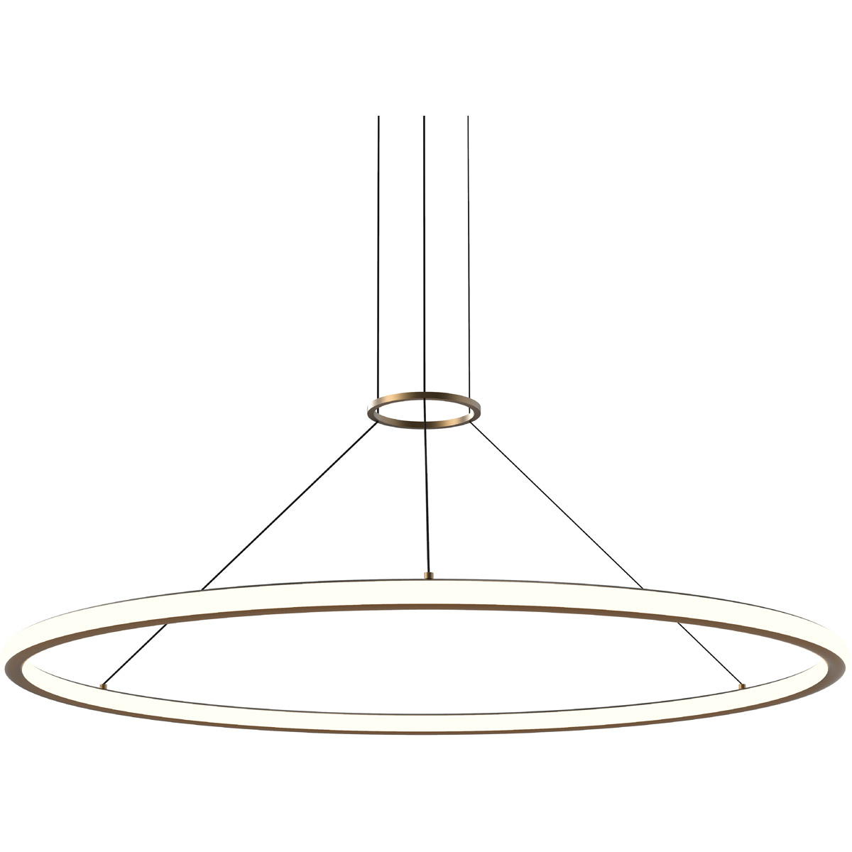 Sonneman 2234.14 Luna LED 49.5 inch Painted Brass Pendant Ceiling Light