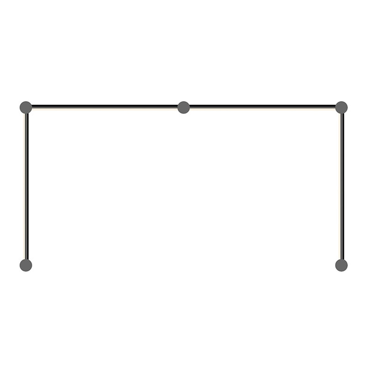 Sonneman 23QSKN222R120PHA Purolinear 360 LED 51.5 inch Satin Black ADA Wall Bar Light Wall Light