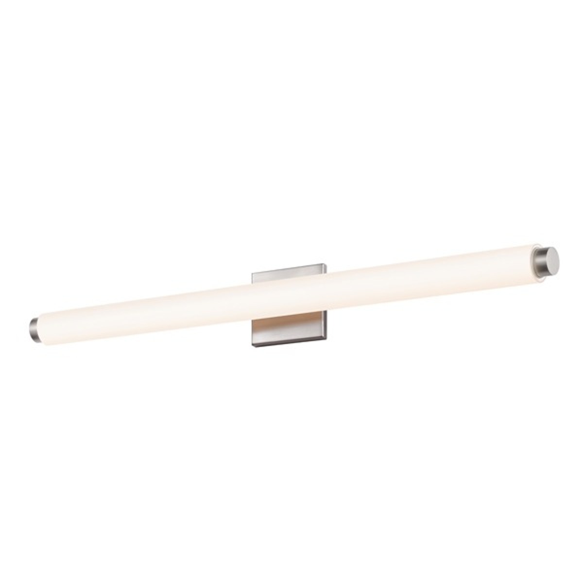 Sonneman 2432.13-DT Tubo Slim LED 32 inch Satin Nickel Bath Bar Wall Light with Drum Trim