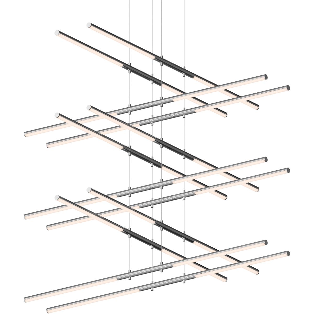 Sonneman 2806.01 Tik-tak LED 47.5 inch Polished Chrome Pendant Ceiling Light