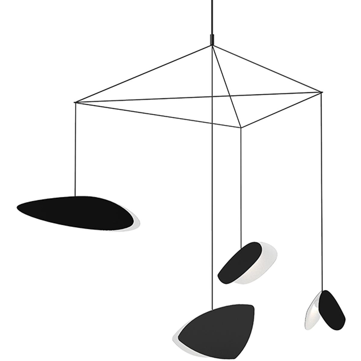 Sonneman Papillons 31" 4-Light LED Pendant â Satin Black (2902.25K)