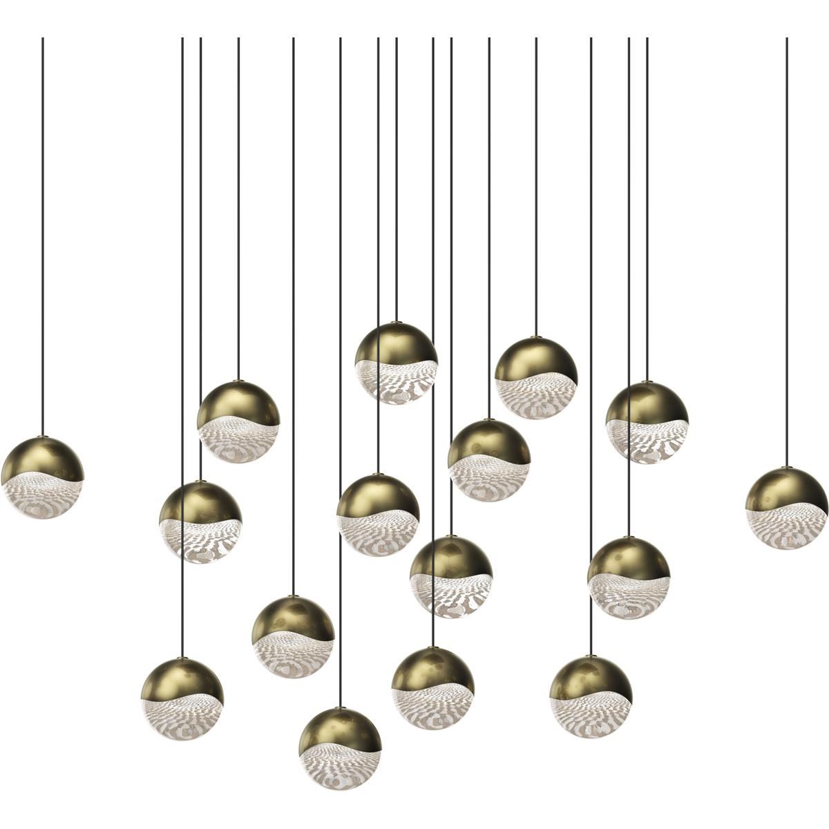 Sonneman 2923.14-MED Grapes LED 23.25 inch Brass Pendant Ceiling Light in Medium