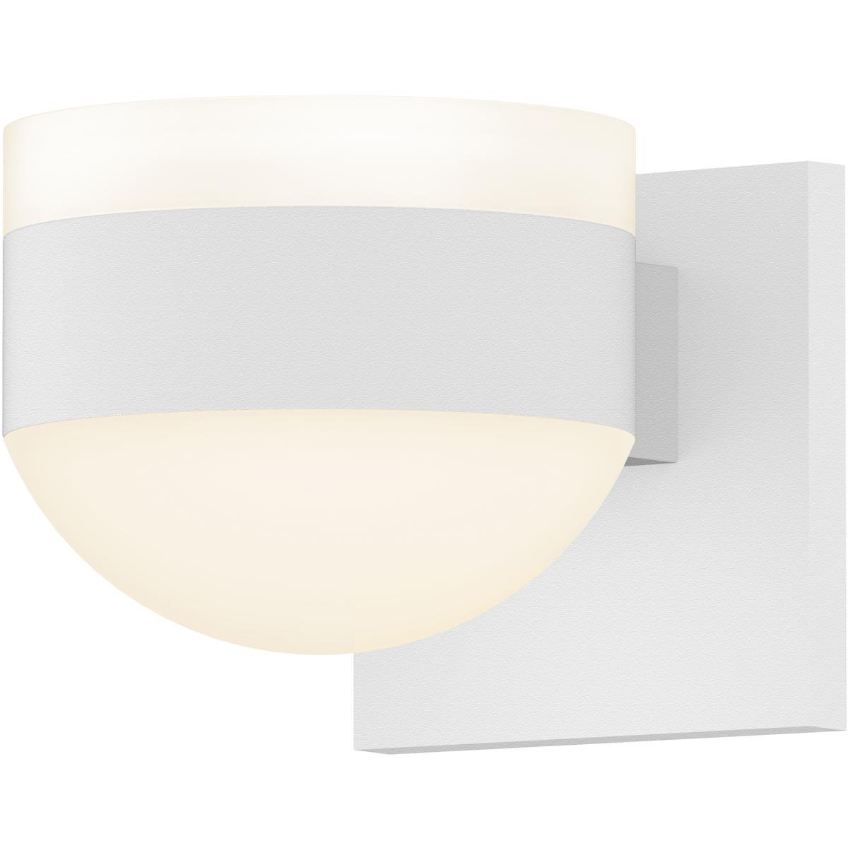Sonneman 7302.FW.DL.98-WL Reals LED 6 inch Textured White Indoor-Outdoor Sconce, Inside-Out