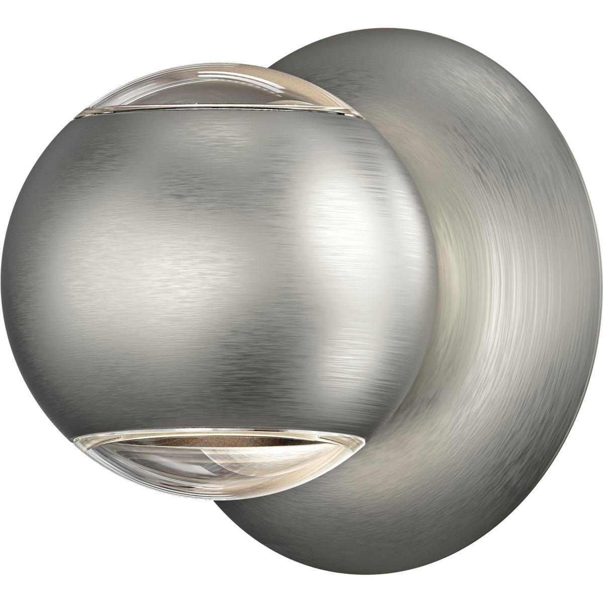 Sonneman 7502.77 Hemisphere LED 4 inch Natural Anodized Wall Sconce Wall Light