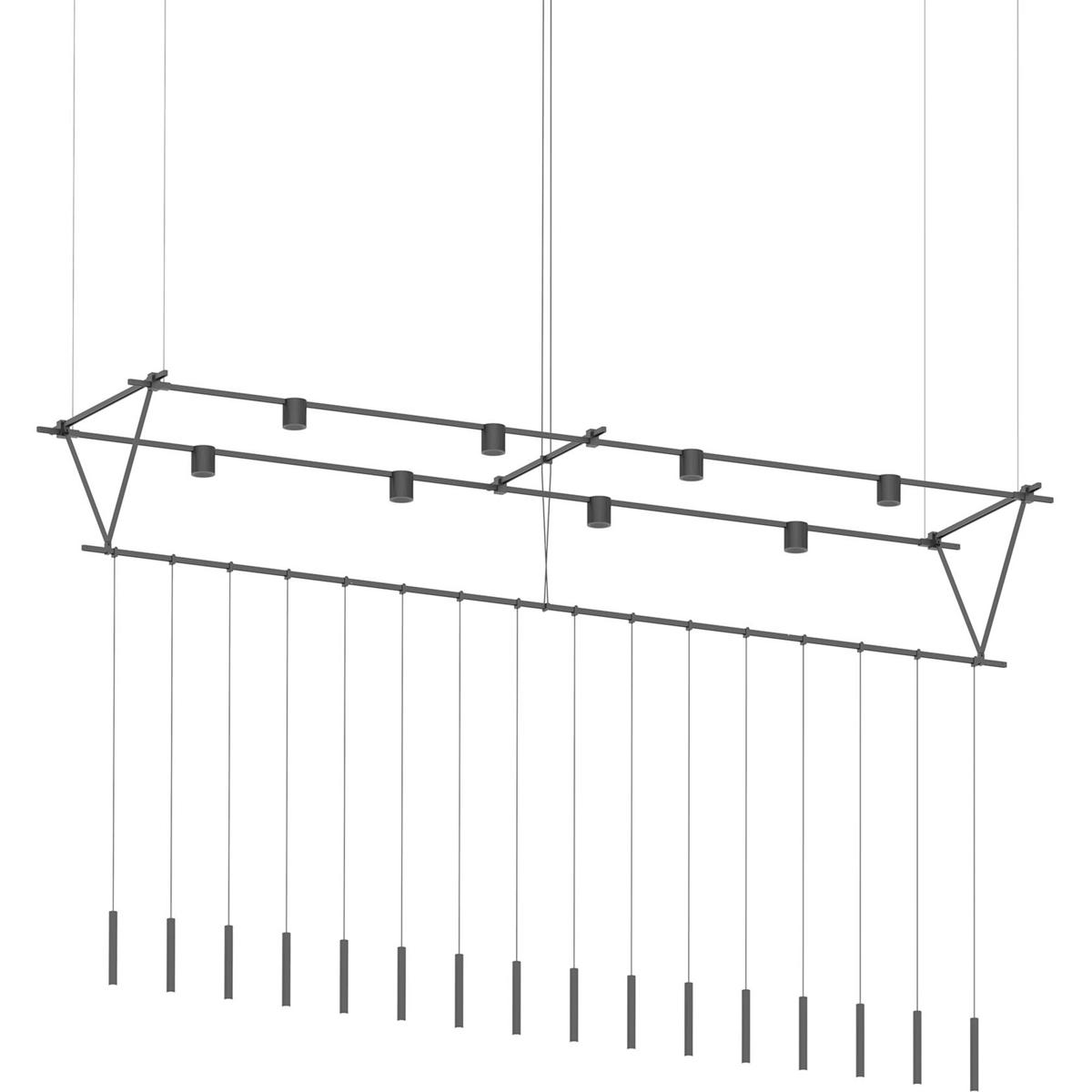 Sonneman SLS1145 Suspenders LED 170 inch Satin Black Suspension Ceiling Light