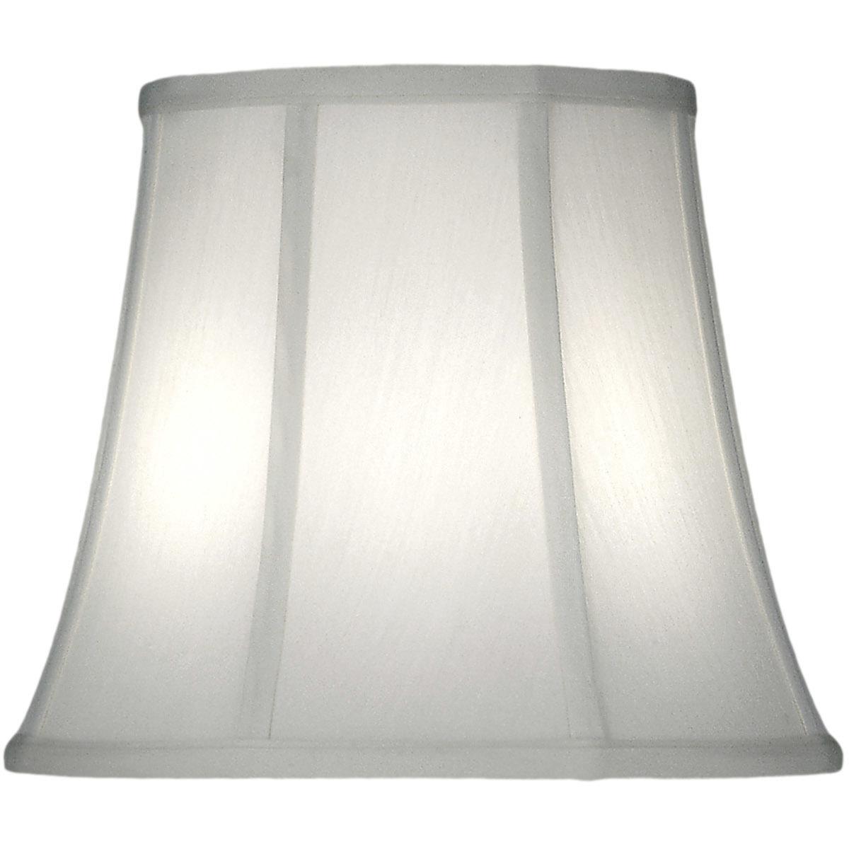 ST10 12 in. Softback Brass Ring Bell Lamp Shade, Ivory Shadow
