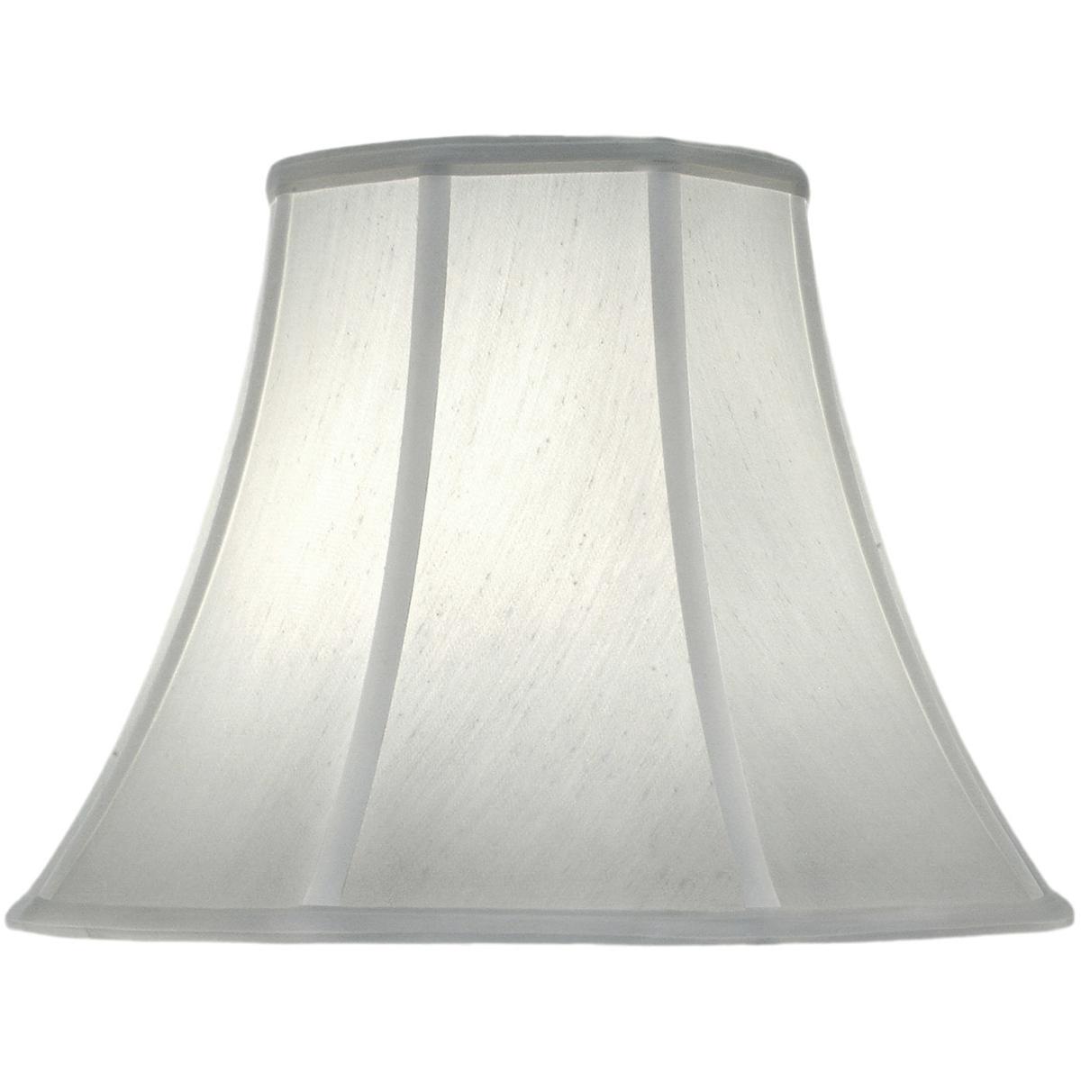 ST15 8 x 16 x 12 in. Softback Bell Lamp Shade, Pearl Supreme Satin