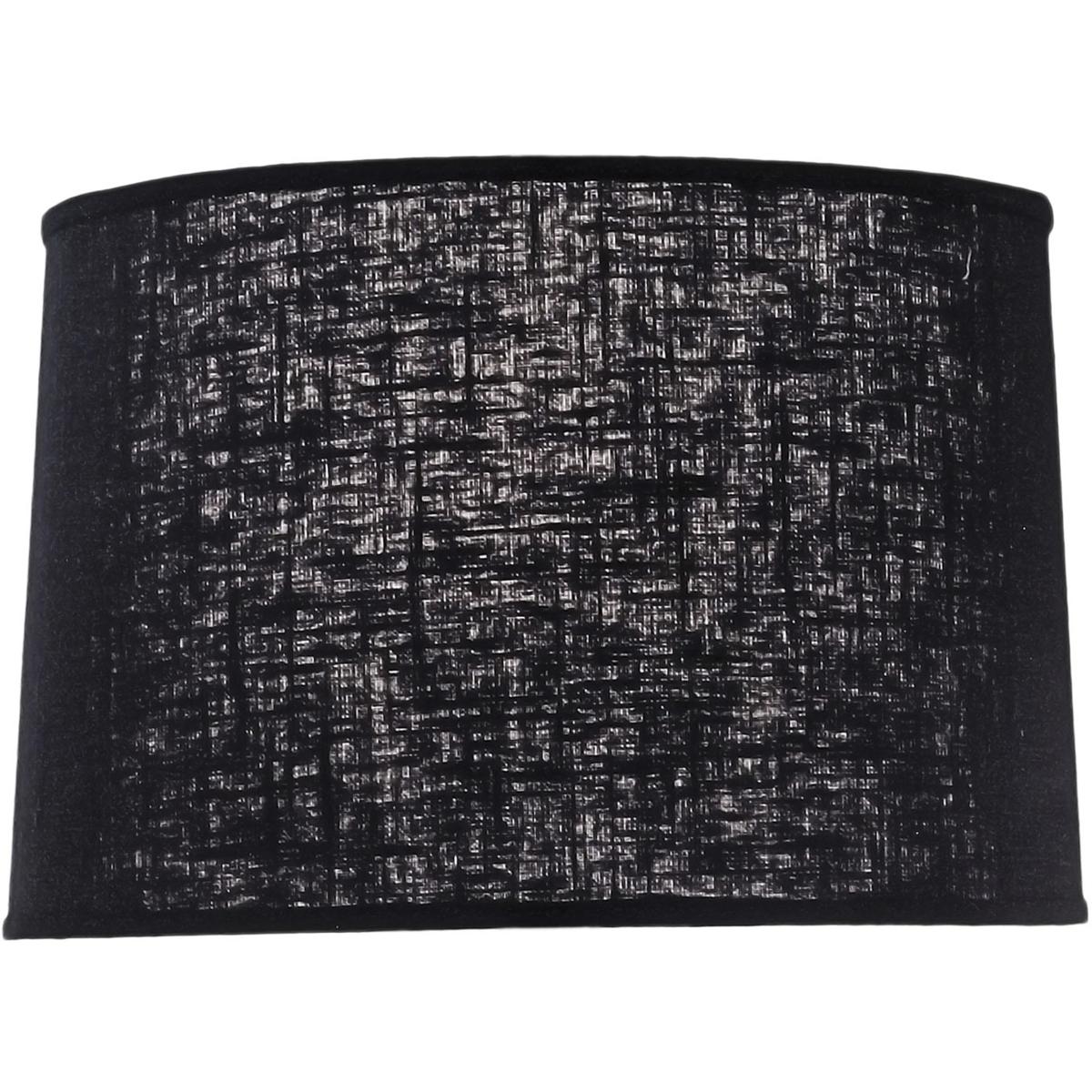 ST22 14 x 15 x 10 in. Softback Drum Lamp Shade, Chelsea Black